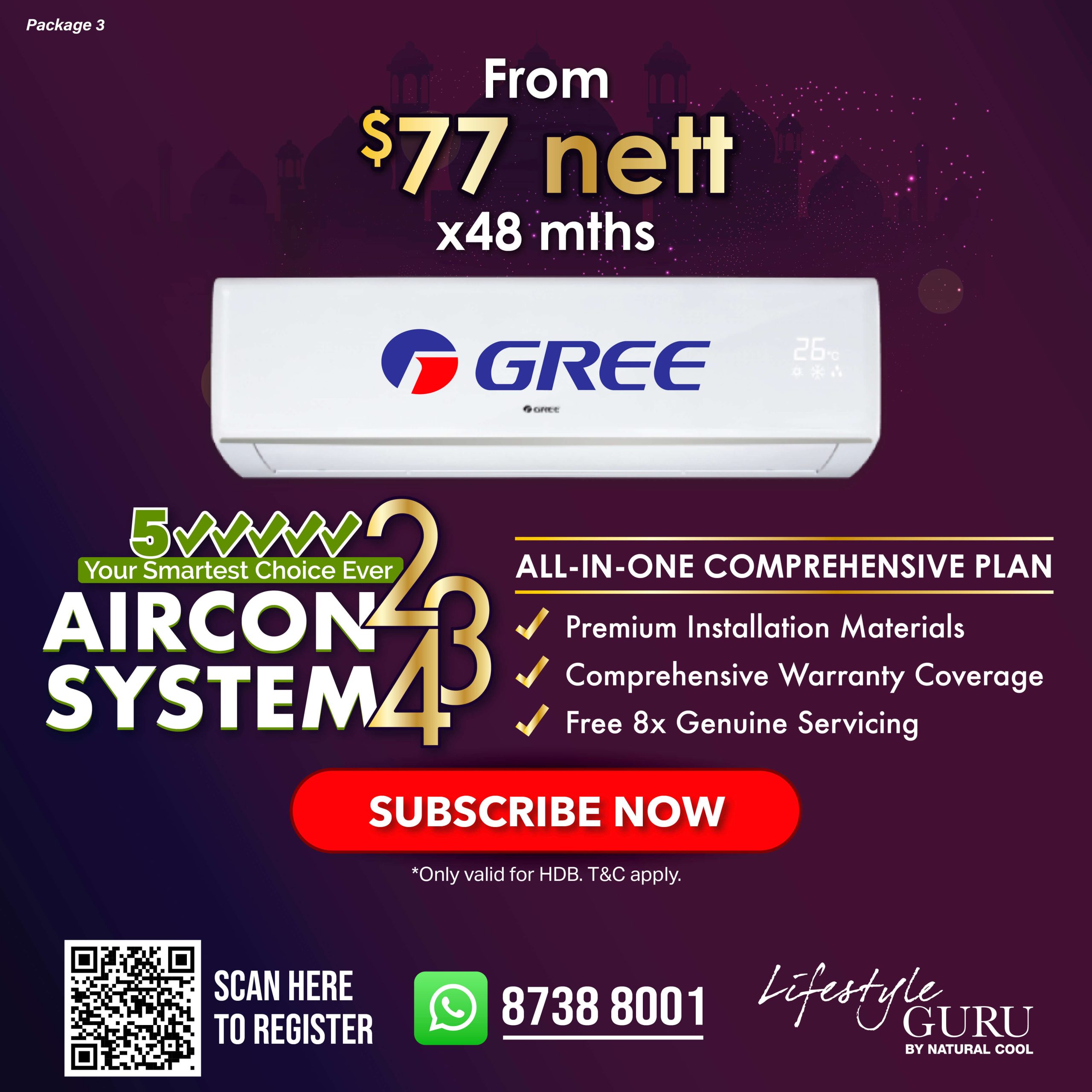 Gree Aircon Subscription Promotion